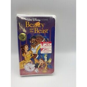 VTG Disney BEAUTY AND THE BEAST VHS 1992 BLACK DIAMOND RARE NEW SEALED